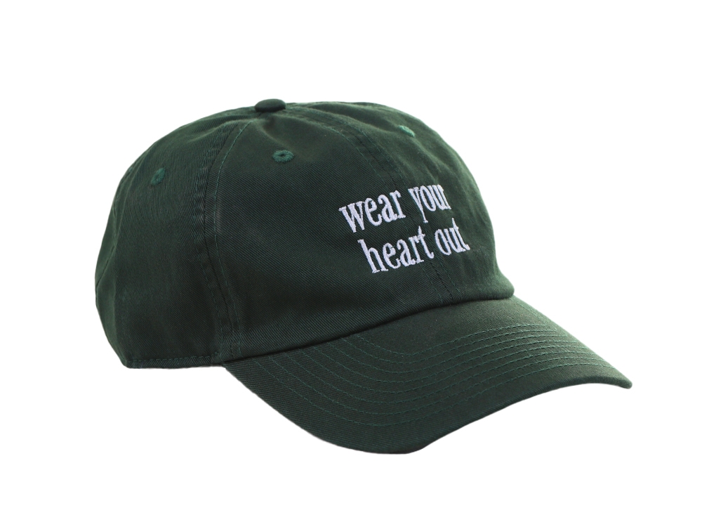 Wear Your Heart Out Dad Hat Bottle Green