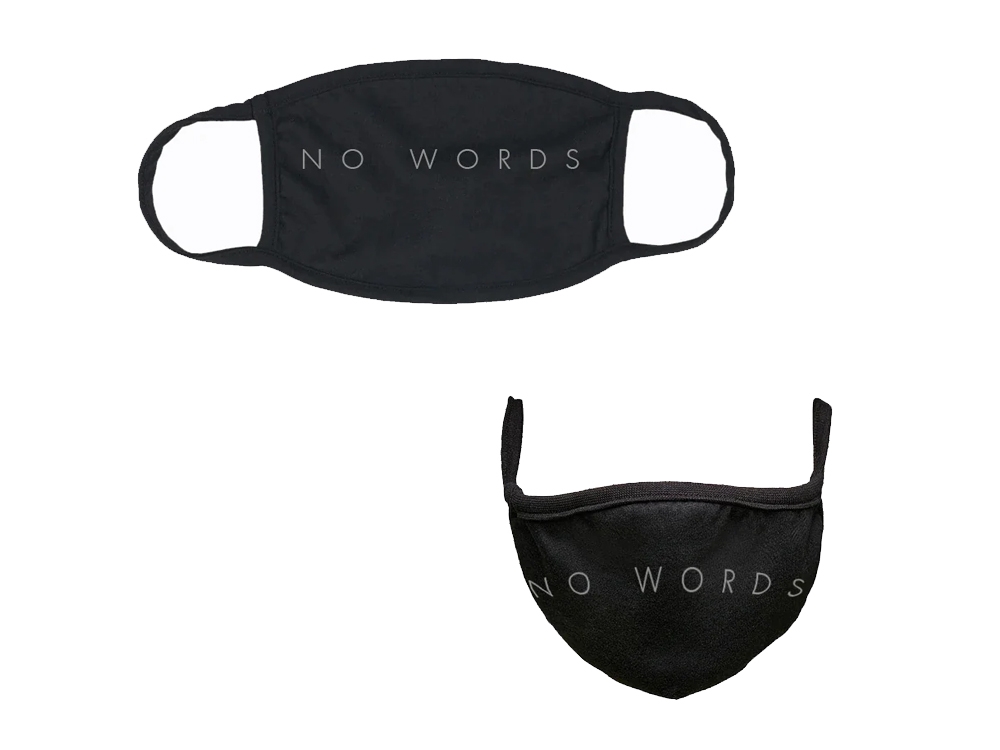 No Words Facemask Black