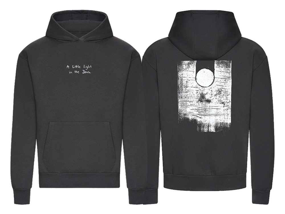 A Little Light in the Dark Hoodie Charcoal