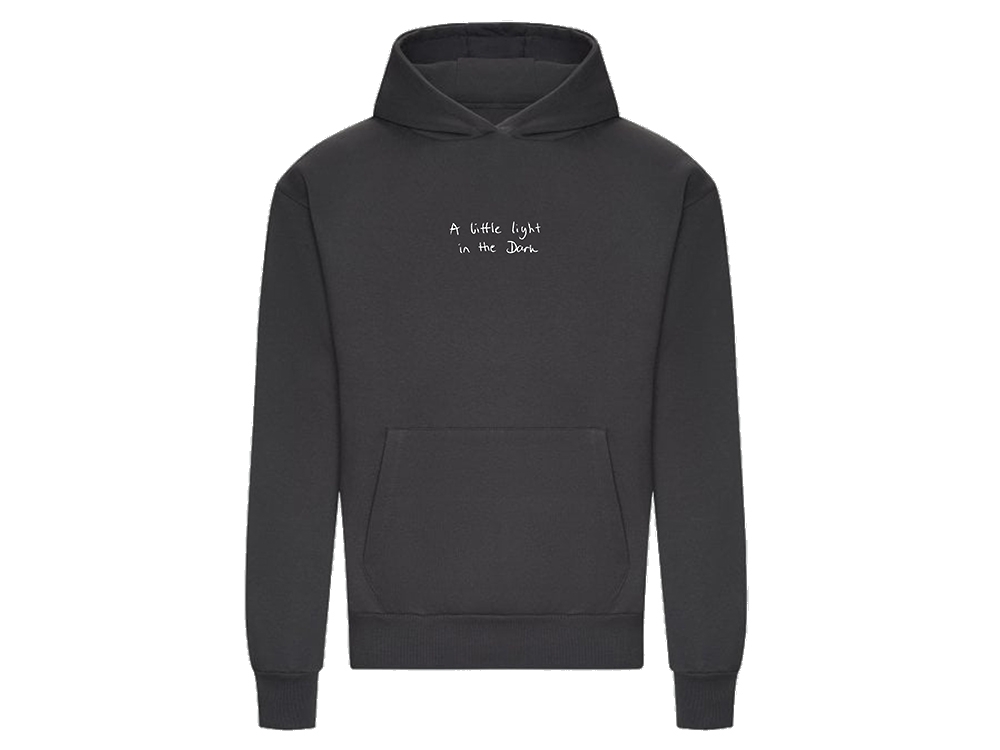 A Little Light in the Dark Hoodie Charcoal