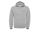 I LOVE YOU Hooded Sweater Grey