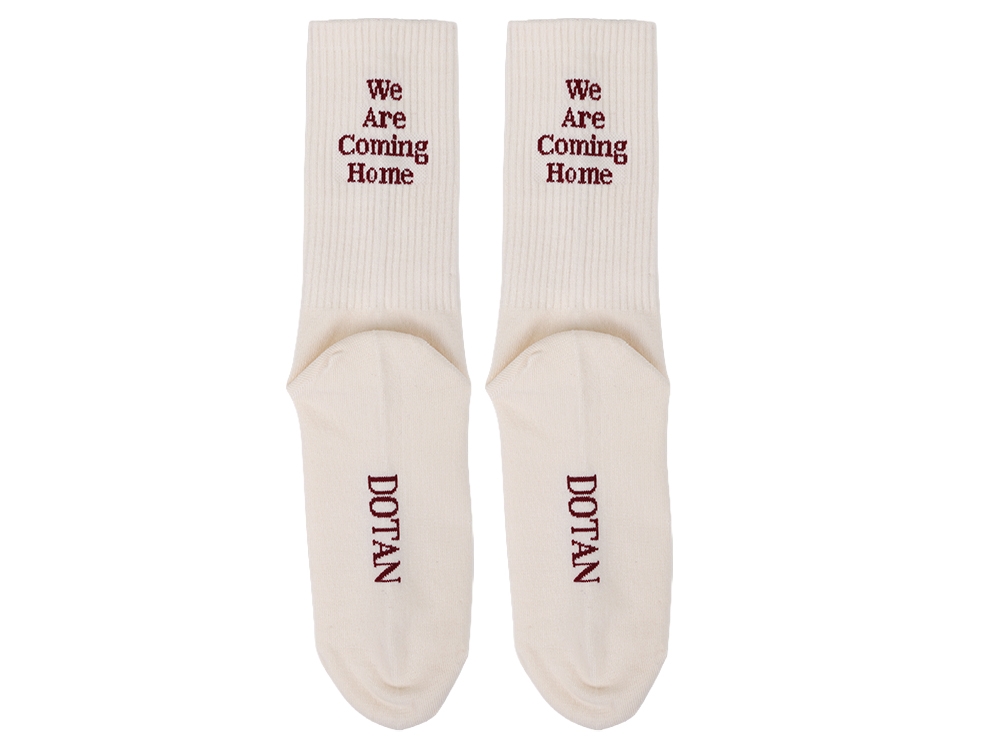 We are coming home Socks Off white