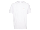 Louder Oversized T-shirt White Rainbow Embroidered