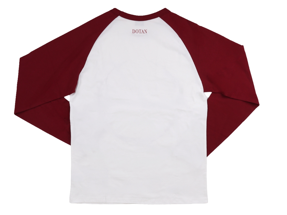 Raglan T-shirt White / Burgundy